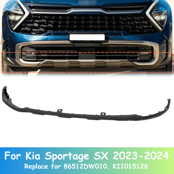 For 2023-2024 Kia Sportage Front Bumper Cover Fascia Lip Spoiler Splitter Body