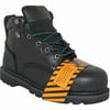 AMERICAN SHOE FACTORY Steel Toe Leather Black Work Boot, Men, Size, 6
