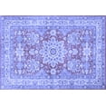 thumbnail image 1 of Ahgly Company Indoor Rectangle Medallion Blue Traditional Area Rugs, 2' x 3', 1 of 4