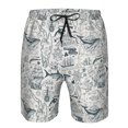 thumbnail image 3 of Fotbe Vintage Sailboats Trajes de Baño Estampados para Hombre, Shorts de Verano de Secado Rápido, Ropa de Playa, Bañadores-Medium, 3 of 6