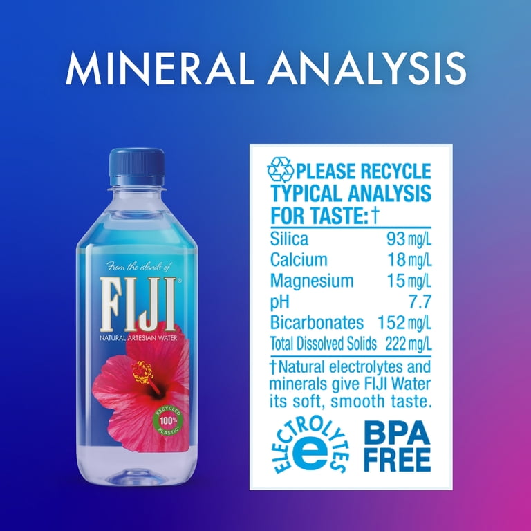 FIJI Natural Artesian Bottled Water, 16.9 fl oz, 6 Pack photo 3
