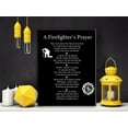 thumbnail image 3 of Firefighter Gifts for Women Men, Firefighter's Prayer Poster Canvas Wall Art Painting Ready to Hang for Home Office Decor Retirement Gift Graduation Gifts - Easel & Hanging Hook 11.5x15 Inch, 3 of 4
