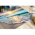 thumbnail image 2 of Entry Rugs, Sunset Rug, View Rugs, Sunset at the Ocean Rug, Office Decor Rug, Ocean Rugs, Floor Rugs, Entryway Rug, Coastal Decor Rug, 3.3'x9.2' - 100x280 cm, 2 of 9
