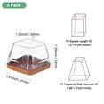 thumbnail image 3 of Uxcell 4-Pack Protectores de patas de silla, se ajustan a almohadillas de silicona de 1.1-1.5" con almohadillas de fieltro para cubiertas de patas de muebles para suelos de madera, 3 of 7