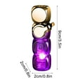 thumbnail image 2 of Windproof Dice-Shaped Lighter, Cool Novelty Lighter with Green Flame & LEDs - Transparent Butane Lighter for Fun, Gifts & as a Creative Conversation Piece, 2 of 8