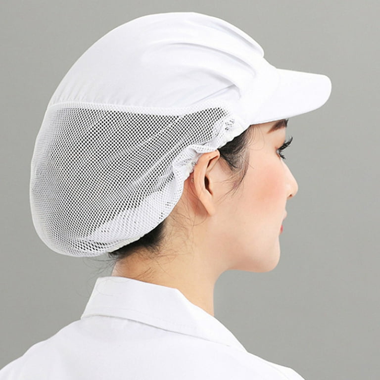 Kitchen Product Hat for Catering Anti Hair Loss Anti Oil Breathable Mesh  Work Hat for Men and Women (1Pc) Kitchen Tools Silver