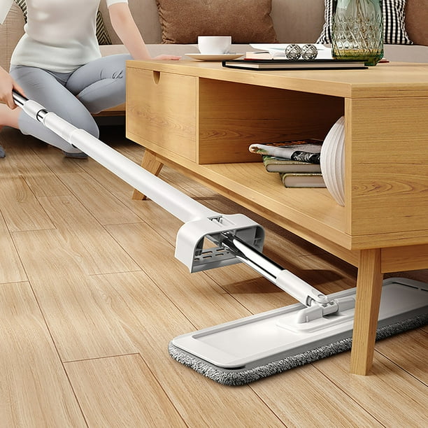 Artículos de limpieza, trapeador, trapeador de piso, trapeador plano de microfibra de manos con escurridor automático, trapeador de piso de microfibra de 360 manos, trapeador de lavado de manos perezo