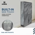 thumbnail image 3 of KNOX Storage Shelf Cover, Heavy-Duty, Waterproof & Dustproof Shelving Rack Cover with Padded Handles, Side Storage Pouch & Bonus Storage Bag, Solid Grey Front & Back - Fits 48"W x 24"D x 72"H, 3 of 7