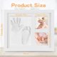 thumbnail image 3 of Baby Handprint And Footprint, Baby Wooden Picture Frame With Plaster Cast, Hand And Foot Plaster Cas, 3 of 5