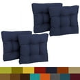 thumbnail image 2 of Blazing Needles 19-inch Squared Spun Polyester Tufted Dining Chair Cushion (Set of Four), 2 of 5