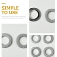 thumbnail image 3 of Miangastore Curtain Rings With Eyelet ABS Plastic Light Grey 6Pcs 2.75In, 3 of 9