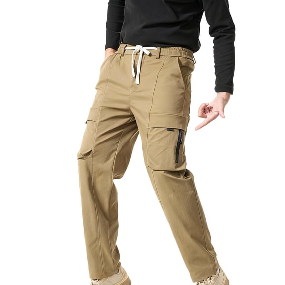 Men'S Tactical Pants Water Resistant Ripstop Cargo Work Lightweight Hiking Pants With Multi Pockets For Outdoor Climbing