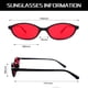 thumbnail image 5 of Gafas de Sol Retro Ovaladas GUVIVI Estilo Cat Eye de los 90 para Mujer UV400, 5 of 9