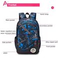 thumbnail image 6 of Tyethy School Backpack Boys School Bag Set with Crossbody Bag and Pencil Case, 3-in-1 Kids Bookbag for Elementory, Blue, 6 of 6