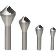 thumbnail image 1 of Broca de desbarbado de avellanado de chaflán de 4 Uds. Broca cónica HSS para taladrar Metal madera plástico Adepaton YQ-2855, 1 of 7