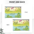 thumbnail image 2 of Susaid Two Frogs Are Sitting On Water Lilies Print Makeup Mini Bags for Women Multi Color Cosmetics Bag Travel Toiletry Bag Pencil Pouch Blank Makeup Bags with Zipper, 2 of 7