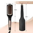 thumbnail image 4 of NICEBAY by SKIMI  Hair Straightening Brush, Gold Ionic Hair Straightener Comb, Ceramic Coating, 4 of 8