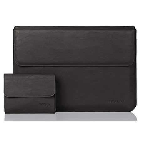 - Mosiso MacBook Air & Pro 13 Case, Premium PU Leather Sleeve Cover with Stand Function for 12.9 iPad Pro / 13.3 MacBook Air and MacBook Pro with Retina Display, Distressed Black