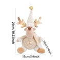 thumbnail image 3 of Christmas Tree Ornaments, Snowman & Reindeer Figurines with Scarves Hats, Hanging Xmas Decor for Christmas Tree Decorations Festive Home Party Decor, 3 of 6