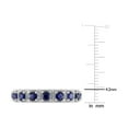 thumbnail image 2 of 1.92 Carat (ctw) Lab-Created Blue Sapphire Eternity Band Ring in Sterling Silver, 2 of 5