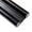 Black, variant on Removable Door Draft Stopper - Leather Soundproof Door Stopper , 38"L for Door Bottom Gaps, Gray