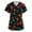 Dark Purple_BV23, variant on Lumtrix Mardi Gras Scrub Top Women Holiday Mask Print Plus Size Short Sleeve V Neck Nursing Uniform with Pockets Side Slit Shirt Green 4XL