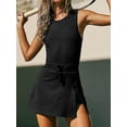 thumbnail image 2 of Vestido deportivo de tenis Tsseiatte sin mangas, cuello redondo y abertura en el pantalón corto (para mujer), 2 of 7
