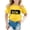 Yellow, variant on Toddler Shirts For Kids Girls Child Short Sleeve Prints T Shirt Trendy Girls Fans Present Tops Little Tunic Top Turtle Neck Top for High Tops Size 6 Winter 1-2 Years Black