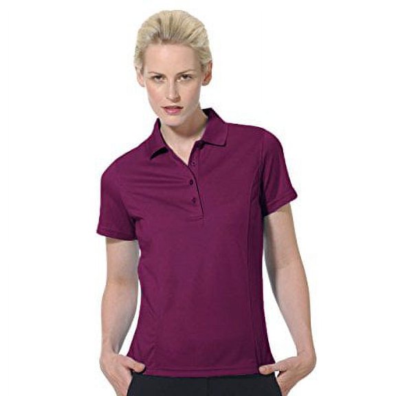 Monterey Club Dry Swing Lightweight Pique Solid Shirt #2070 (Mulberry, Medium)