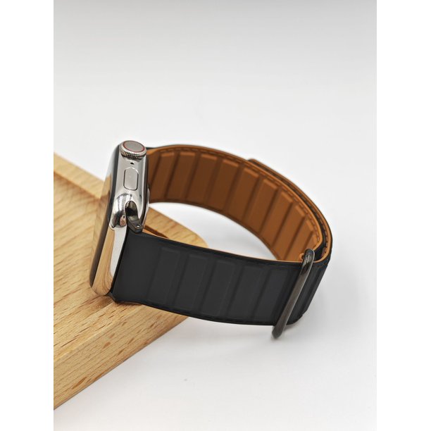 Adecuado para Apple 5678 Generation Fuerte correa de reloj magnética de silicona anti-hebilla Correa de reloj reemplazable Apple Watch se