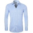 thumbnail image 1 of Men's Regular Fit Ultra Wrinkle-Free Flex Collar Stretch Dress Shirt - Button Closure, Machine Wash, Chest Pocket, 1 of 4