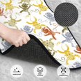 thumbnail image 3 of Disketp Cartoon Monkey for Crystal Velvet Car Mats Four-Piece Set,All-Season Automotive Protection, Vehicles, Cars, Trucks, and SUVs,Anti-Slip Design, 3 of 7