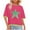 Hot Pink, variant on Bmawag Women Blouses Plus Size Short Sleeve Crew Neck Star Printed Lightweight Tops Blouses Women's Spring Summer Casual Comfortable Shirts Black XXL