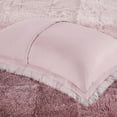 Mainstays Shaggy Faux Fur 3 Piece Pink Comforter Bed Set, Comforter and