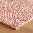 thumbnail image 5 of Dash & Albert Miss Muffet Handwoven Cotton Rug, 2' 6" x 8', Paprika, 5 of 7