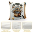 thumbnail image 4 of Orinice Pumpkin Throw Pillow Covers Welcome Style Decorative Pillow Covers Linen Vintage Yellow Sunflower Pillow Cases Autumn Fall Farmhouse Cushion Covers  for Home Sofa Pillowcase  White, 4 of 5