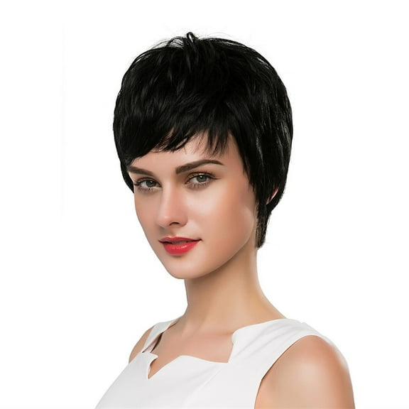 Sexy Women Short Black Wig Party Synthetic Fashion Wigs Rose Net Hot(2Pack)