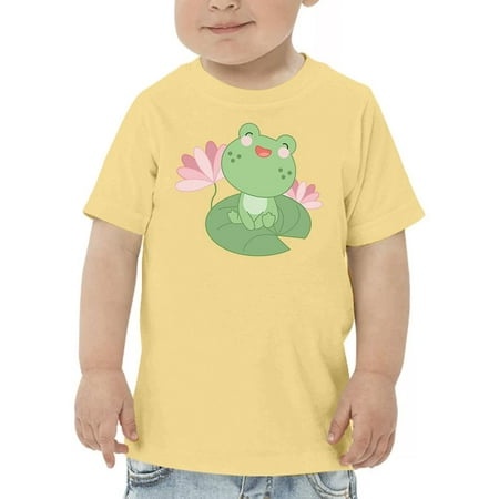 

Cute Frog On A Water Lily Leaf T-Shirt Toddler -Image by Shutterstock 5 Toddler