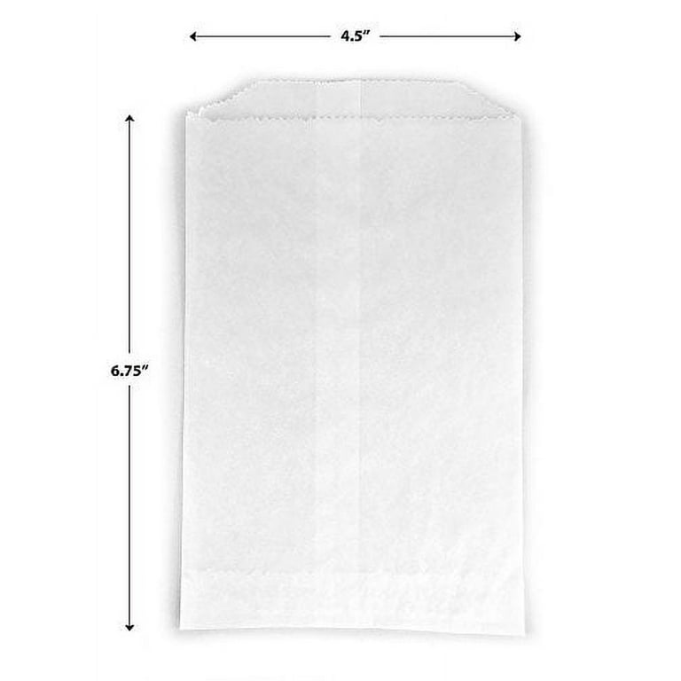 5-1/2 x 7-3/4 Glassine Wax Paper Bags Flat Glassine Lined Paper Gourmet  Bags - Pack of 100