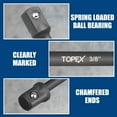 thumbnail image 4 of TOPEX 13‑Piece 1/4" Impact Socket Adapter Set, Extension Bar Set, Heavy‑Duty Hex Shank, Rotatable 105° Right‑Angle Driver, 4 of 12