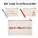 thumbnail image 4 of 10 Pcs Blank DIY Craft Bag Canvas Pen Case Blank Makeup Bags - Canvas Pencil Bag Cotton Canvas Cosm, 4 of 5