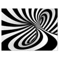 thumbnail image 2 of Spirale Noir et Blanc - Impression sur Toile Abstraite, 2 of 3