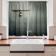 thumbnail image 2 of Ambesonne Grey Kitchen Curtains, Warehouse Store Door Lock, 55"x39", Charcoal Grey, 2 of 3