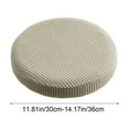 thumbnail image 3 of Plaid Round Stool Cover, Swivel Chair Cover, Beauty Salon Stool Cushion, Stretchable Protective Design, for Bar or Salon Use, Easy to Clean, Lift Chair Cover, Upholstery Protector, Chair Slipcover, 3 of 8