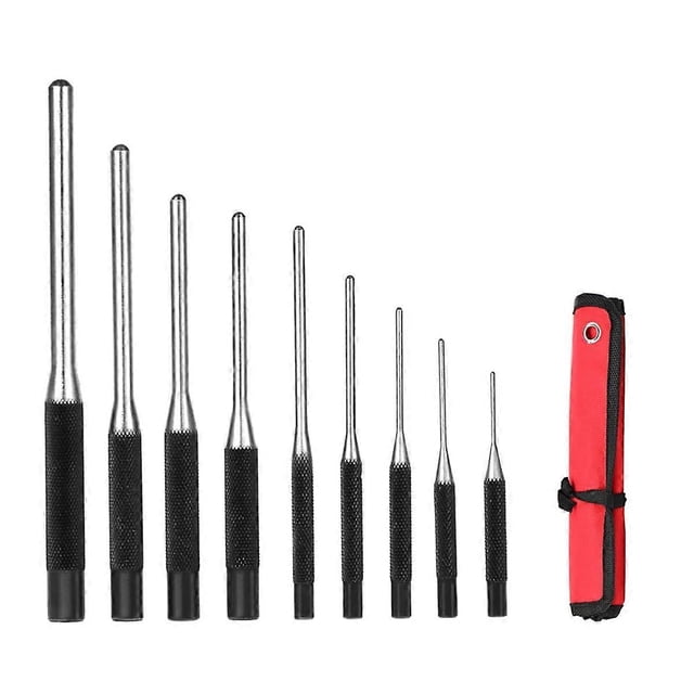 Set of 9 Pin Punches, Pin Removal Tool for Automotive Repair, Watch, Jewelry and Crafts (9 Pcs)