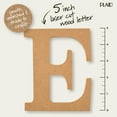 thumbnail image 4 of Plaid Unfinished Wood MDF 5" Letter for DIY Arts and Crafts, E, 4 of 8