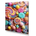 thumbnail image 2 of Designart "Elegance of Colorful Sweet Pop Candy" Fashion Canvas Wall Art - Glam Pink Pop Art Entryway Wall Art Print, 2 of 6
