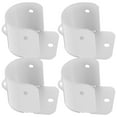 thumbnail image 4 of 4pcs Closet Rod Socket Shower Curtain Rod Bracket Iron Closet Rod Support, 4 of 8