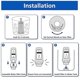 thumbnail image 4 of 6PCS Coffee Machine Filter for Sage 990,BES008 Water Filter, 4 of 5