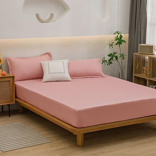 EGNMCR Drap-Housse Uni Lavé Pièce Protège-Matelas Anti-Cendre Housse de Protection Drap Housse Drap-Housse